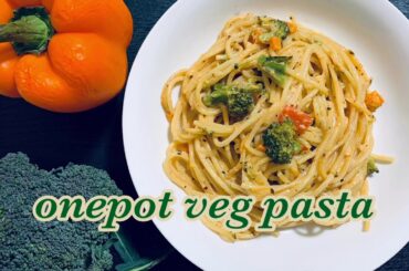 Creamy ONEPOT VEG PASTA -Italian and Indian fusion