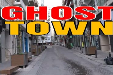 Sliema, Malta ...A Ghost Town, Restaurants and bars on shutdown