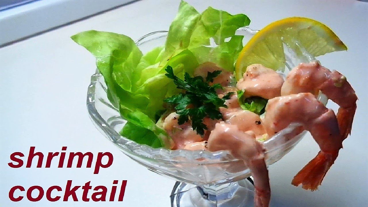 Shrimp Cocktail Appetizer. Shrimps Cocktail recipe with