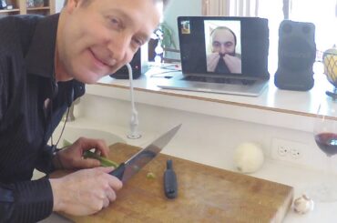 Sax in the Kitchen - "Quarantine Quisine" - Making Ragú sauce with Marco Albonetti