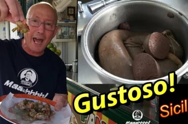 Street food gustoso!! Sicilia.. sanguinaccio