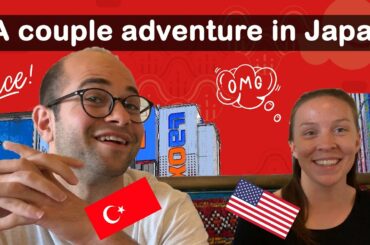 a couple visting Tokyo | follow us in tokyo shopping eating  our couple vlog
