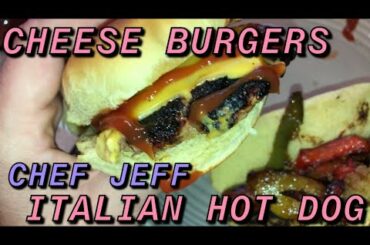 CHEESE BURGER AND ITALIAN HOT DOG HOW TO
