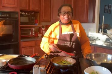 Cooking with Momma T: Pan Seared Salmon with Roasted Potatoes and Sautéed Garlic Asparagus