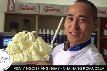 Durian Gelato making at Roma Dela Restaurant