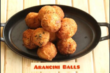How To Make Arancini Rice Balls - Italian Classic Recipe | Cheesy Rice Balls Using Leftover Rice