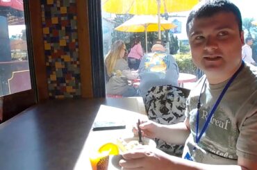 SeaWorld Orlando Seven Seas Food Festival, Italy Pavilion meatball and an Italian Sunset