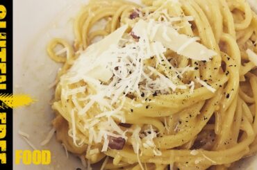 Italian spaghetti carbonara - gluten free recipe