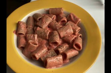 PINK PASTA - easy and quick - ITALIAN recipe