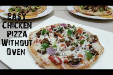 Easy Chicken Pizza Without Oven|Pan Pizza Recipe in Malayalam |Nechus Kitchen