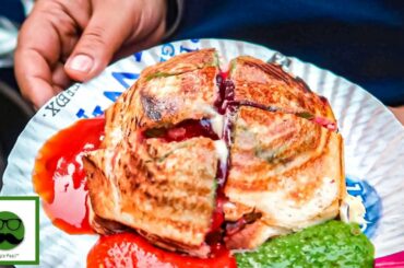 Rangeen Samosa Sandwich, Khichiya Papad, Sev Khamani & more | Mumbai Street Food | Veggiepaaj Gardi