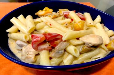 Italian chicken Pasta in white sauce | Italian Penne Pasta | चिकन वाइट सॉस पास्ता
