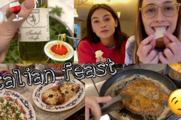 making an italian feast with my friends ~ 🍝🍷🥩 elsie hewitt