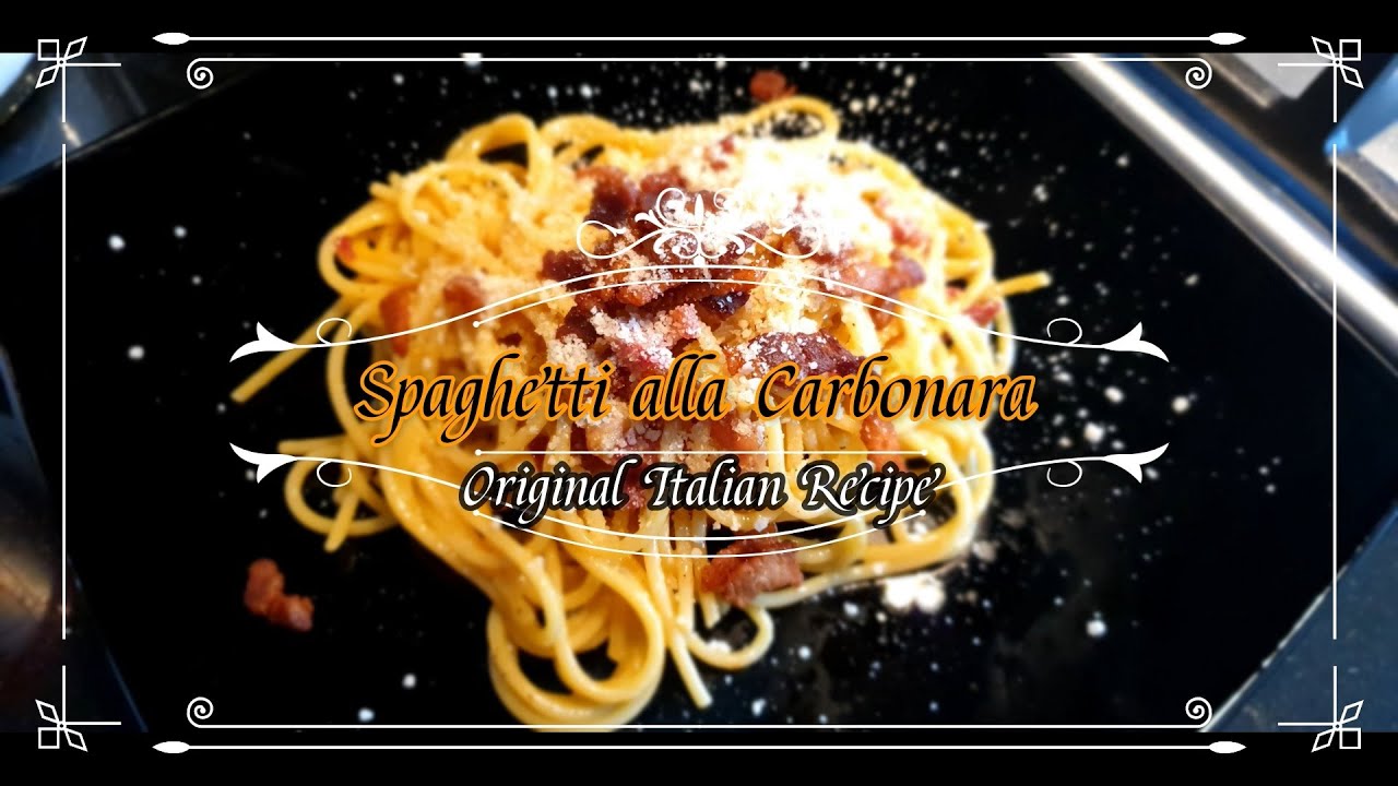 Spaghetti alla Carbonara / Original Recipe / Italian Food Spaghetti alla Carbonara / Original Recipe / Italian Food