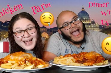 Chicken Parm/ Homemade Italian food/ pasta/ eating show