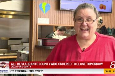 Decatur County, Indiana, shuts down restaurants