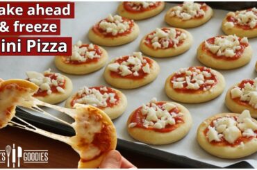 PIZZA BITES! Make Ahead & Freeze PIZZA recipe! Mini Pizzas / Snack Pizzas
