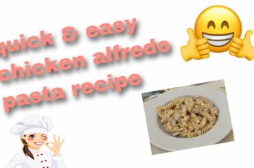 Quick & Easy Chicken Alfredo Pasta recipe (Tagalog)