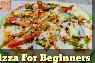 PIZZA for Beginner's | Easiest and Simplest | THE COOKING ERA WITH SNOW #pizza #homemade #yummy
