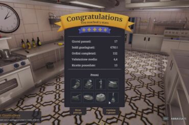 5ª stella/star Cooking Simulator