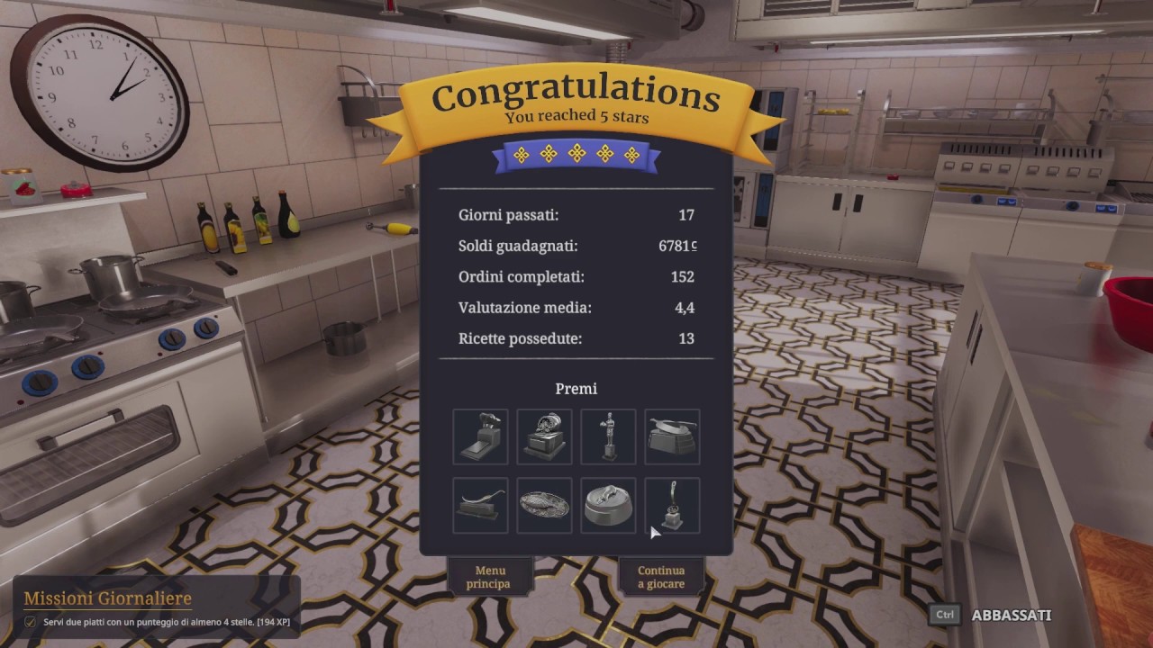 5ª stella/star Cooking Simulator 5ª stella/star Cooking Simulator