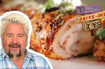 Guy Fieri Tries an "Out-of-Bounds" Prosciutto Bread (from #DDD) | Food Network