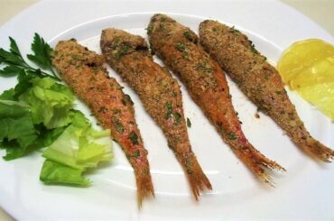 Delicious Baked Fish. Red Mullet fish in the oven Italian Food. Fish recipes.
