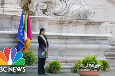 Italy Honors Coronavirus Victims With A Minute's Silence | NBC News
