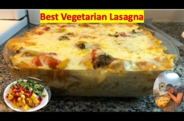 Cooking Italian at Home during Quarantine| Vegetarian Lasagna| Red sauce| White sauce| Easy Recipe!