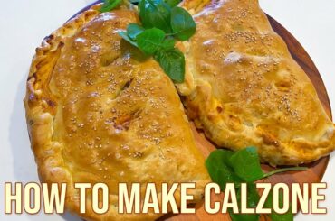 How to make delicious Calzone | Italian Folded Pizza with Teriyaki Chicken and Tuna