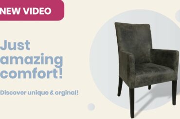 Grey armchair | Rustic Furniture Outlet