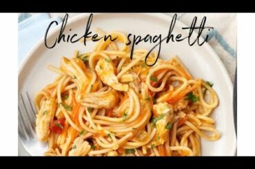 CHICKEN SPAGHETTI || ITALIAN CUISINE || tasty and spicy
