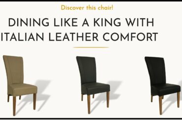 Genuine leather dining chairs | Rustic Furniture Outlet