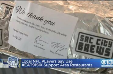 Local NFL Players Say Use #EAT91SIX To Support Area Restaurants