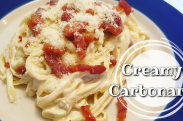 Creamy Carbonara Pasta | Very Easy Creamy Pasta Carbonara
