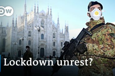 Ongoing Coronavirus lockdown in Italy grows fear of unrest | DW News