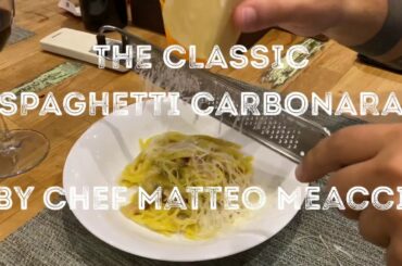 How to Cook Spaghetti Carbonara in 20 Easy Steps (The Original Recipe) | Chef Matteo Meacci