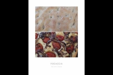 Real Italian Focaccia (classic recipe + red onion and baby plum tomatoes version)