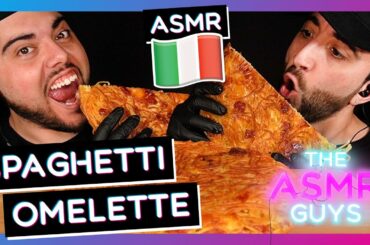 ASMR PASTA SPAGHETTI OMELETTE FRIED PASTA FRITTATA NO TALKING MUKBANG THE ASMR GUYS ITALY