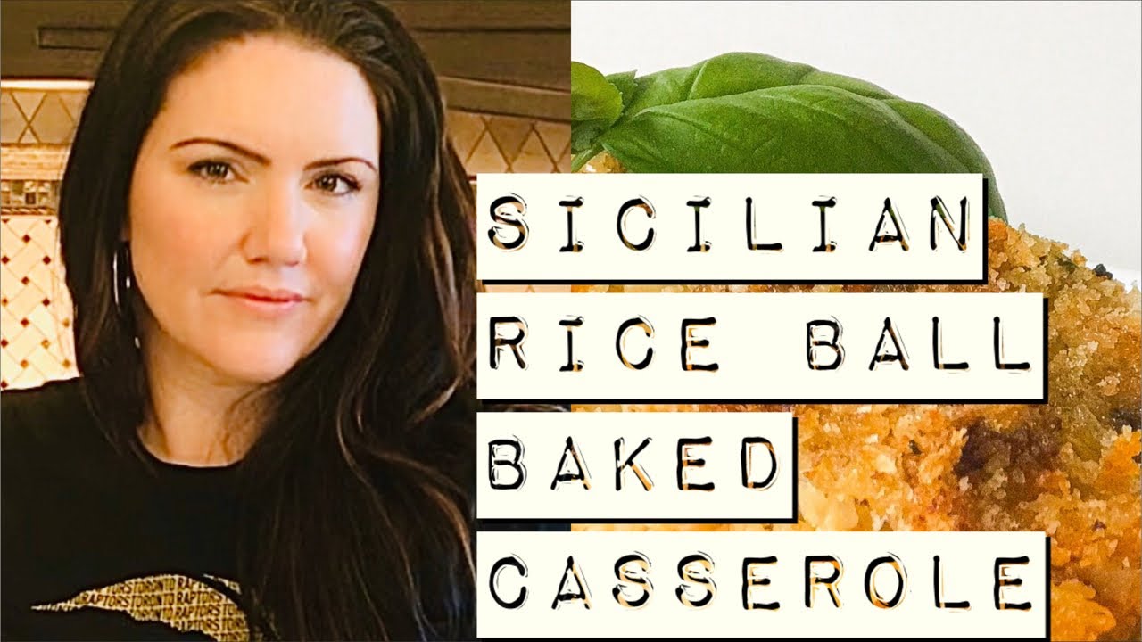 Sicilian Rice Ball-Arancini Casserole-Cauliflower-Italian Food Hack-Hidden Veggies-Healthier Recipe Sicilian Rice Ball-Arancini Casserole-Cauliflower-Italian Food Hack-Hidden Veggies-Healthier Recipe