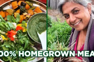I Made Lunch With Only Food That I Grew • Manju