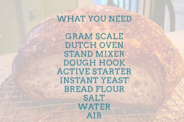 Genzano Inspired Sourdough Hybrid Bread Recipe