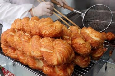 대왕 꽈배기 / giant twisted bread stick / korean street food