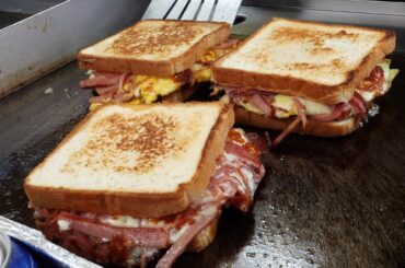 ham cheese egg toast 2,500KRW / korean street food