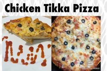 Chicken Tikka Pizza Recipe | How To Make Chicken Tikka Pizza