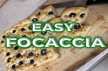 How to Make Quick Easy Focaccia in 2 hours (Olive, Garlic, Italian herbs - Customizable recipe)