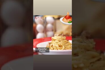Italian famous  pasta and pizza
