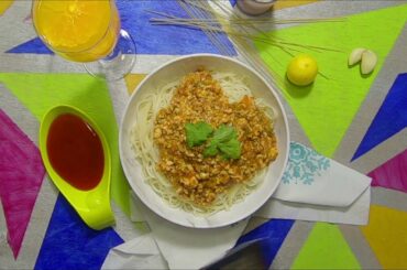 EASIEST AND QUICK BOLOGNESE SAUCE WITH SPAGHETTI