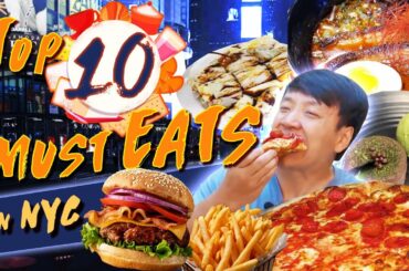 10 Foods You MUST EAT in New York City!  Top 10 Local Restaurant Recommendations