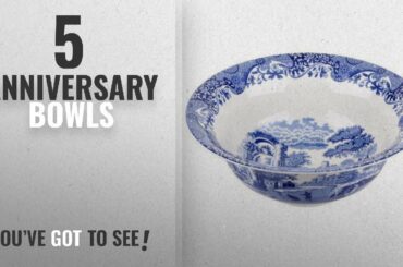 Best Anniversary Bowls [2018]: Blue Italian 200th Anniversary Salad Bowl